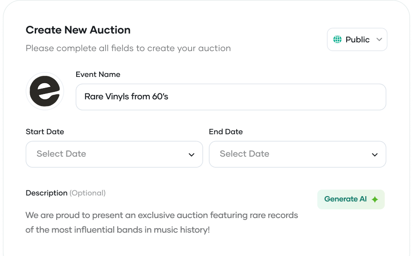Private Auctions - Exclusive auction events